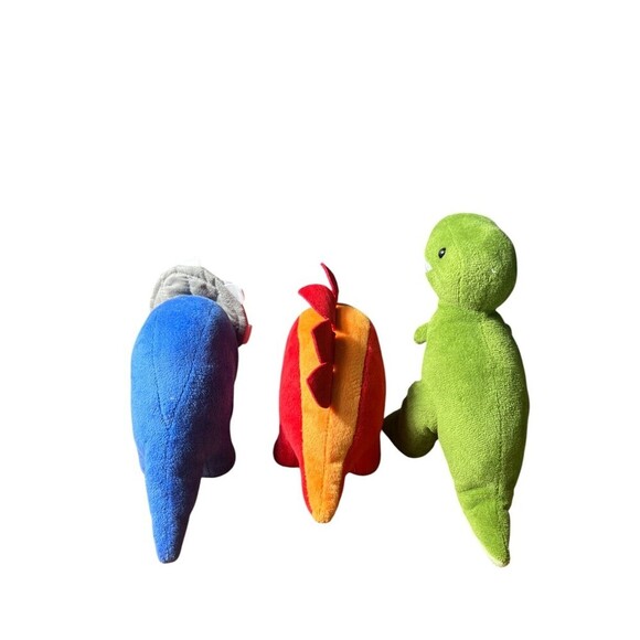 Lot of 3 Gund Dino Chatter 8" Plush Toys Stuffed Animals Multicolor Kids 6051874 - Picture 5 of 9